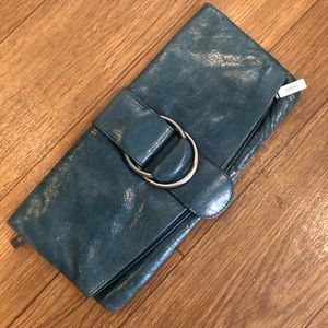 HOBO brand Clutch -tina fold-over buckle- Teal